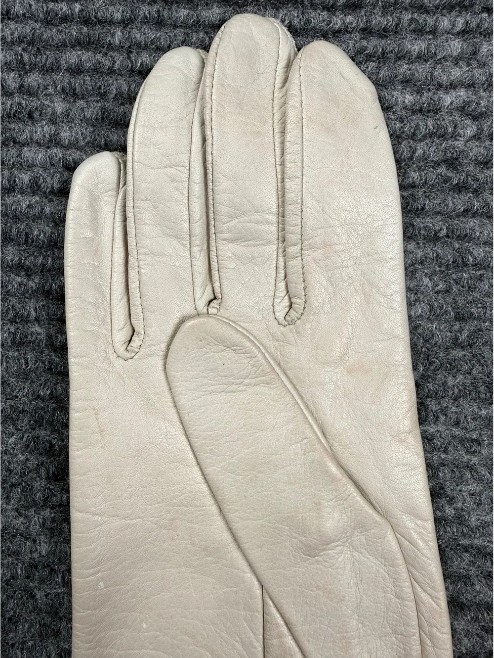 Vintage Michele Stuart Leather Dress Gloves Women’s M 7.5 Long Wrist Made Korea
